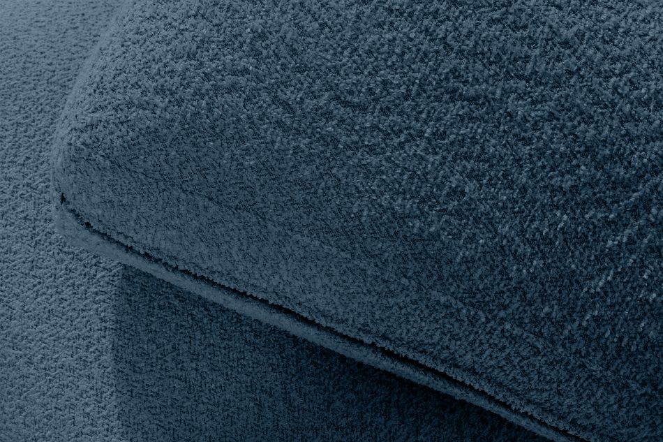 ZUCCO Modulares Dreisitzer-Sofa aus dunkelblauem Bouclé-Stoff dunkelblau - Foto 7