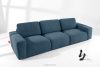 ZUCCO Modulares Dreisitzer-Sofa aus dunkelblauem Bouclé-Stoff dunkelblau - Foto 2