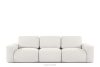 ZUCCO Modulares Dreisitzer-Sofa aus ecrufarbenem Bouclé-Stoff ecru - Foto 1