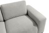 ZUCCO Modulares Ecksofa aus Bouclé-Stoff, links, hellgrau hellgrau - Foto 5