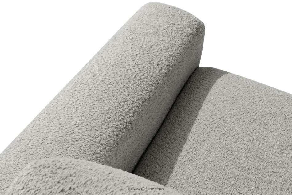 ZUCCO Modulares Ecksofa aus Bouclé-Stoff, links, hellgrau hellgrau - Foto 8