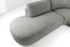 ZUCCO Modulares Ecksofa aus Bouclé-Stoff, links, dunkelgrau dunkelgrau - Foto 11