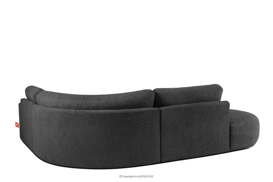 ZUCCO Modulares Ecksofa aus Bouclé-Stoff, links, graphit graphit - Foto 3