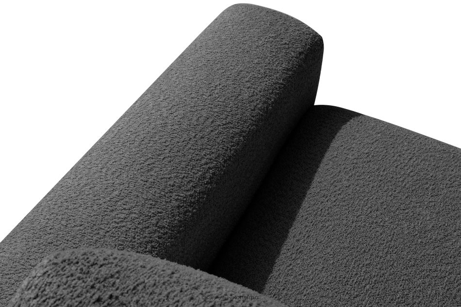 ZUCCO Modulares Ecksofa aus Bouclé-Stoff, links, graphit graphit - Foto 8