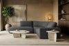 ZUCCO Modulares Ecksofa aus Bouclé-Stoff, links, graphit graphit - Foto 12