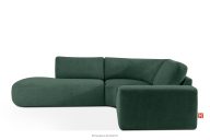 Modulares Ecksofa aus Bouclé-Stoff, links, grün