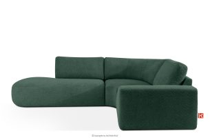 ZUCCO, https://konsimo.de/kollektion/zucco/ Modulares Ecksofa aus Bouclé-Stoff, links, grün grün - Foto
