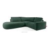 ZUCCO Modulares Ecksofa aus Bouclé-Stoff, links, grün grün - Foto 3