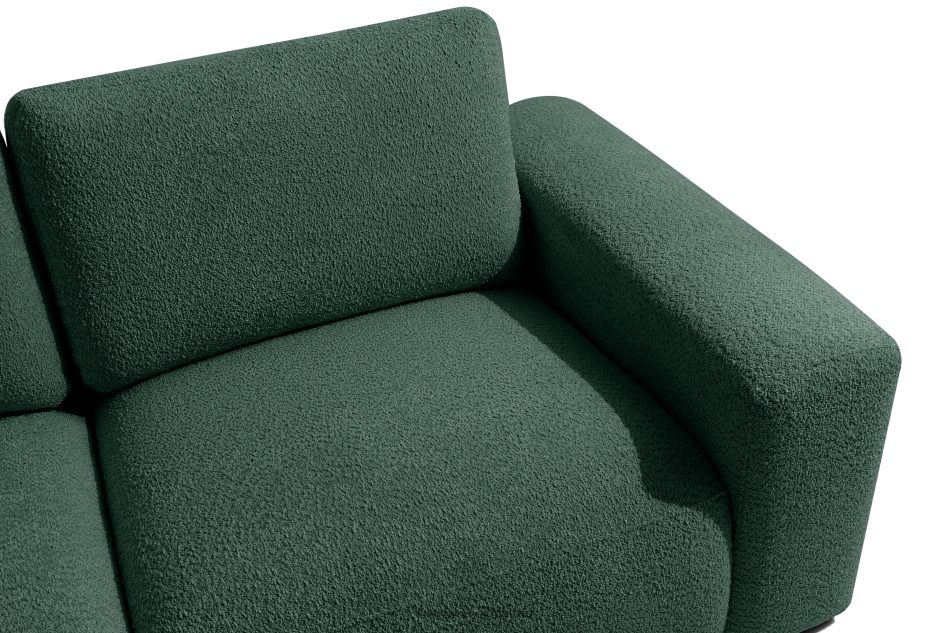 ZUCCO Modulares Ecksofa aus Bouclé-Stoff, links, grün grün - Foto 4