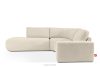 ZUCCO Modulares Ecksofa aus Bouclé-Stoff, links, hellbeige hellbeige - Foto 1