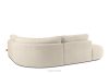 ZUCCO Modulares Ecksofa aus Bouclé-Stoff, links, hellbeige hellbeige - Foto 4