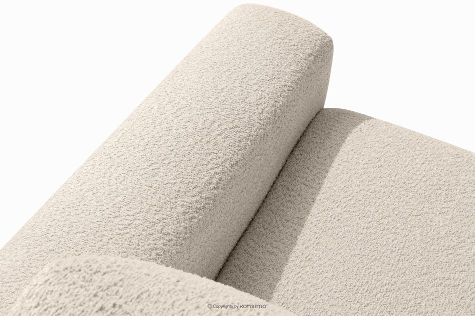 ZUCCO Modulares Ecksofa aus Bouclé-Stoff, links, hellbeige hellbeige - Foto 8