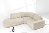 ZUCCO Modulares Ecksofa aus Bouclé-Stoff, links, hellbeige hellbeige - Foto 2