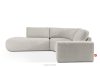 ZUCCO Modulares Ecksofa aus Bouclé-Stoff, links, braun braun - Foto 1