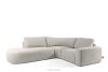 ZUCCO Modulares Ecksofa aus Bouclé-Stoff, links, braun braun - Foto 3