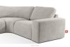 ZUCCO Modulares Ecksofa aus Bouclé-Stoff, links, braun braun - Foto 6