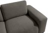 ZUCCO Modulares Ecksofa aus Bouclé-Stoff, links, dunkelbraun dunkelbraun - Foto 5