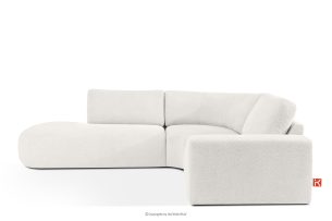 ZUCCO, https://konsimo.de/kollektion/zucco/ Modulares Ecksofa aus Bouclé-Stoff, links, ecru ecru - Foto