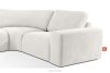 ZUCCO Modulares Ecksofa aus Bouclé-Stoff, links, ecru ecru - Foto 6