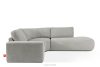 ZUCCO Modulares Ecksofa aus Bouclé-Stoff, rechts, hellgrau hellgrau - Foto 1