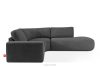 ZUCCO Modulares Ecksofa aus Bouclé-Stoff rechts graphitfarben graphit - Foto 1