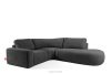 ZUCCO Modulares Ecksofa aus Bouclé-Stoff rechts graphitfarben graphit - Foto 3