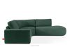 ZUCCO Modulares Ecksofa aus Bouclé-Stoff rechts grün grün - Foto 1