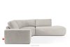 ZUCCO Modulares Ecksofa aus Bouclé-Stoff, rechts, braun braun - Foto 1