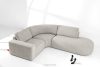 ZUCCO Modulares Ecksofa aus Bouclé-Stoff, rechts, braun braun - Foto 2