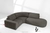 ZUCCO Modulares Ecksofa aus Bouclé-Stoff rechts dunkelbraun dunkelbraun - Foto 2