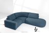 ZUCCO Modulares Ecksofa aus Bouclé-Stoff rechts dunkelblau dunkelblau - Foto 2