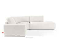 Modulares Ecksofa aus Bouclé-Stoff, rechts, ecru