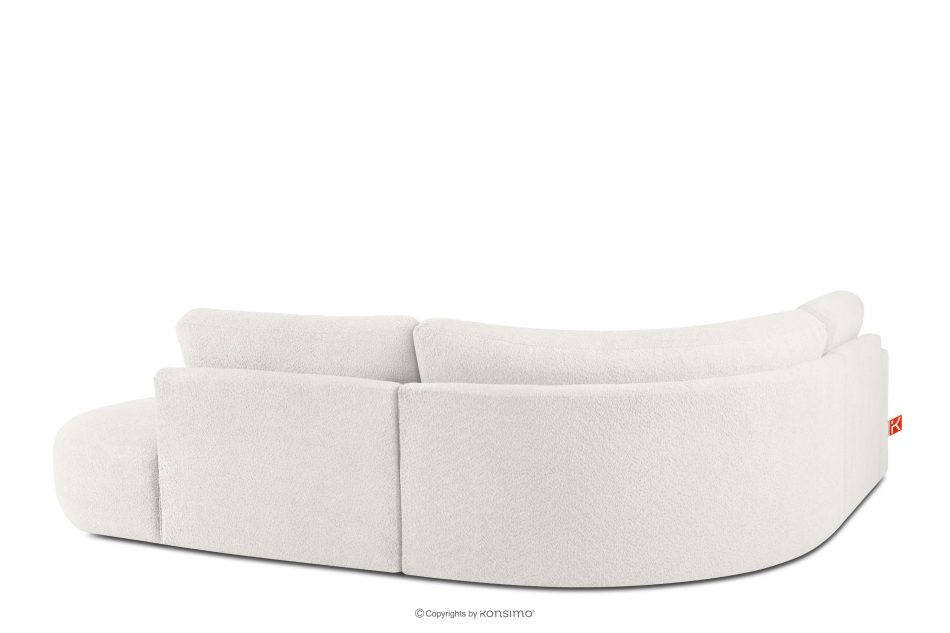 ZUCCO Modulares Ecksofa aus Bouclé-Stoff, rechts, ecru ecru - Foto 3