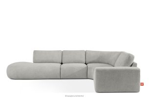 ZUCCO, https://konsimo.de/kollektion/zucco/ Modulares Ecksofa in organischer Form Bouclé-Stoff links hellgrau hellgrau - Foto