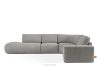 ZUCCO Modulares Ecksofa in organischer Form Bouclé-Stoff links dunkelgrau dunkelgrau - Foto 1