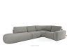 ZUCCO Modulares Ecksofa in organischer Form Bouclé-Stoff links dunkelgrau dunkelgrau - Foto 3