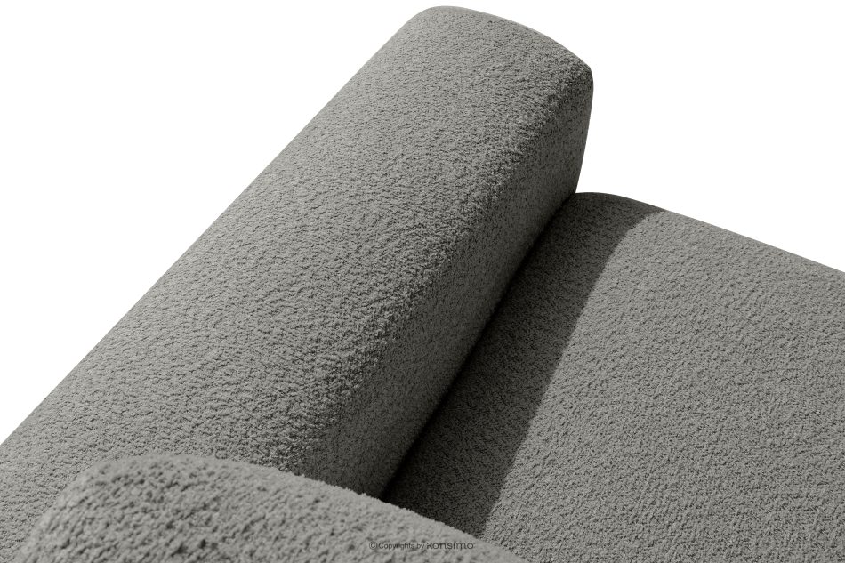 ZUCCO Modulares Ecksofa in organischer Form Bouclé-Stoff links dunkelgrau dunkelgrau - Foto 8