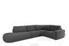 ZUCCO Modulares Ecksofa in organischer Form Bouclé-Stoff links graphit graphit - Foto 3