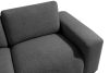 ZUCCO Modulares Ecksofa in organischer Form Bouclé-Stoff links graphit graphit - Foto 5