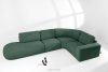 ZUCCO Modulares Ecksofa in organischer Form Bouclé-Stoff links grün grün - Foto 2