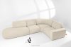 ZUCCO Modulares Ecksofa in organischer Form Bouclé-Stoff links hellbeige hellbeige - Foto 2