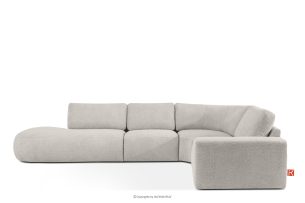 ZUCCO, https://konsimo.de/kollektion/zucco/ Modulares Ecksofa in organischer Form Bouclé-Stoff links braun braun - Foto