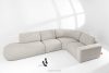 ZUCCO Modulares Ecksofa in organischer Form Bouclé-Stoff links braun braun - Foto 2