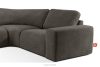 ZUCCO Modulares Ecksofa in organischer Form Bouclé-Stoff links dunkelbraun dunkelbraun - Foto 6