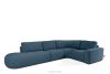 ZUCCO Modulares Ecksofa in organischer Form Bouclé-Stoff links dunkelblau dunkelblau - Foto 3