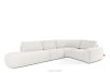 ZUCCO Modulares Ecksofa in organischer Form Bouclé-Stoff links ecru ecru - Foto 3