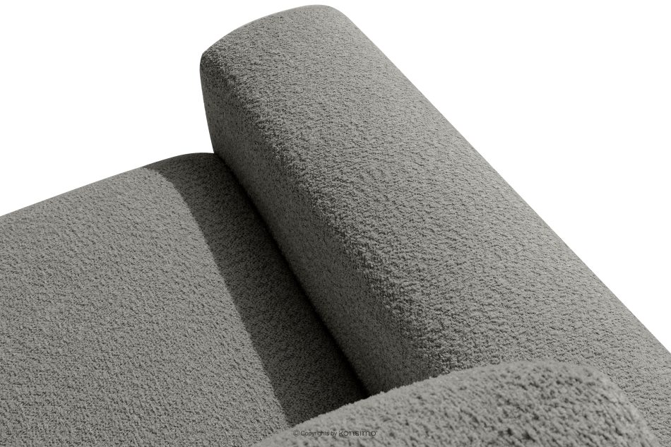 ZUCCO Modulares Ecksofa in organischer Form Bouclé-Stoff rechts dunkelgrau dunkelgrau - Foto 8