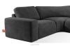 ZUCCO Modulares Ecksofa in organischer Form Bouclé-Stoff rechts graphit graphit - Foto 6