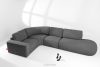 ZUCCO Modulares Ecksofa in organischer Form Bouclé-Stoff rechts graphit graphit - Foto 2