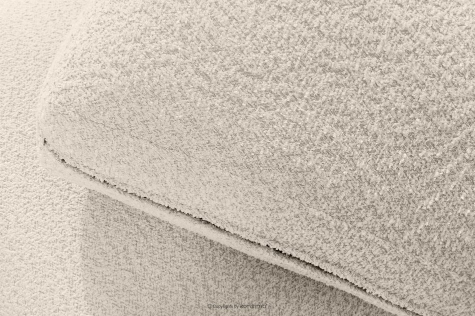 ZUCCO Modulares Ecksofa in organischer Form Bouclé-Stoff rechts hellbeige hellbeige - Foto 7